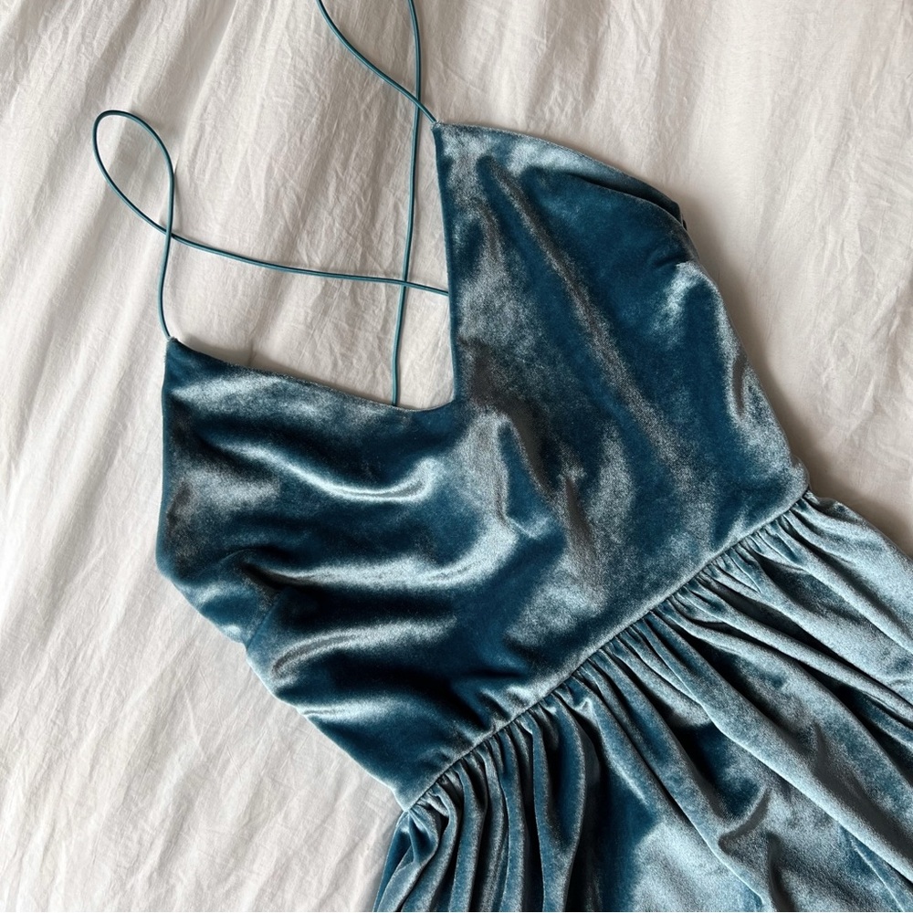 Forever21 Blue Velvet Dress